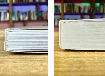 Genaaid gelijmd paperback voorbeeld
